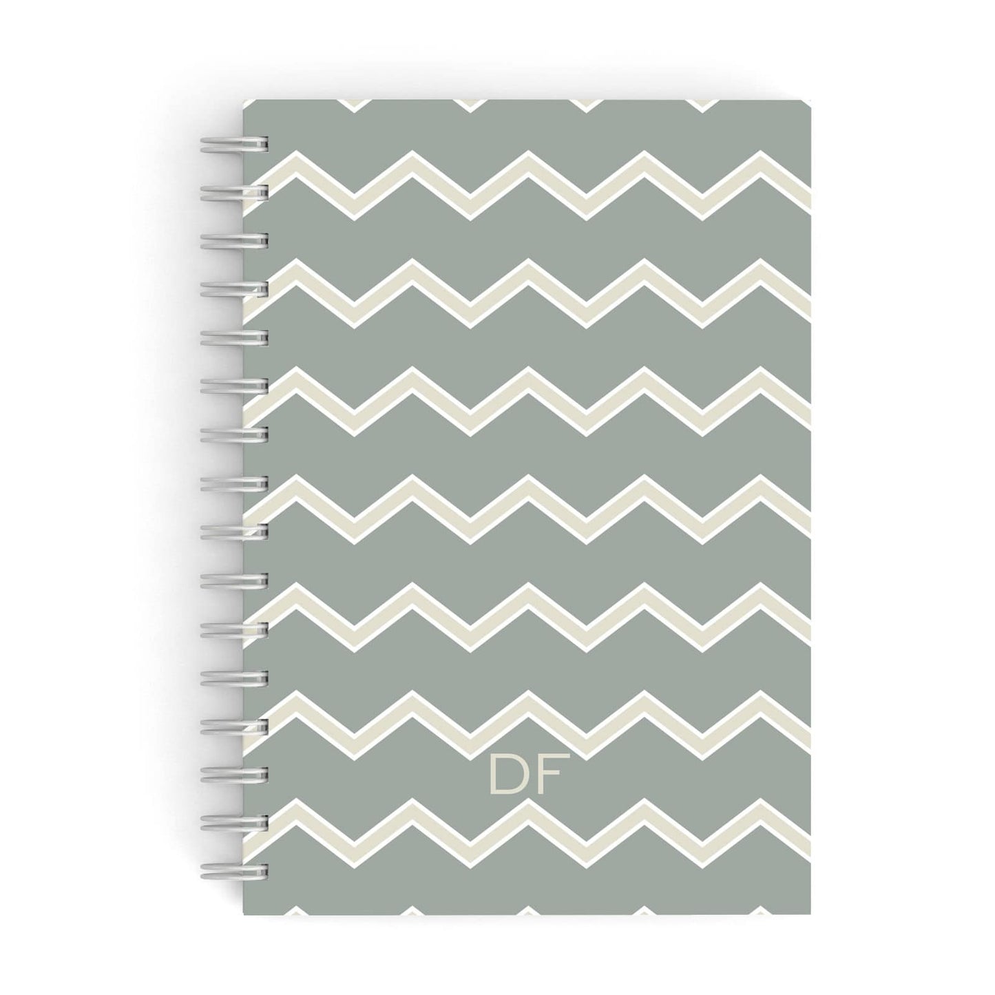 Personalised 2 Tone Chevron A5 Hardcover Notebook