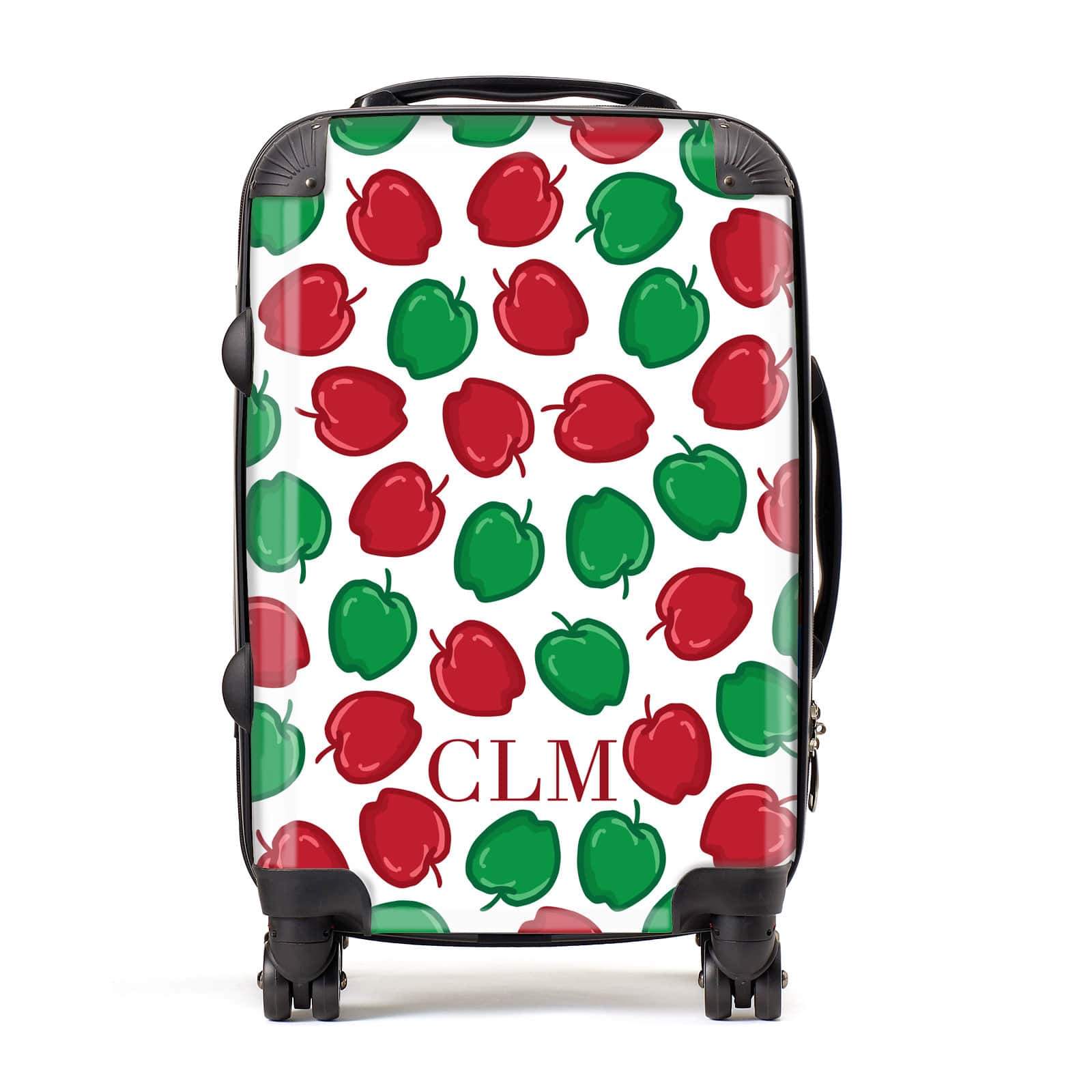 Personalised Apples Initials Suitcase