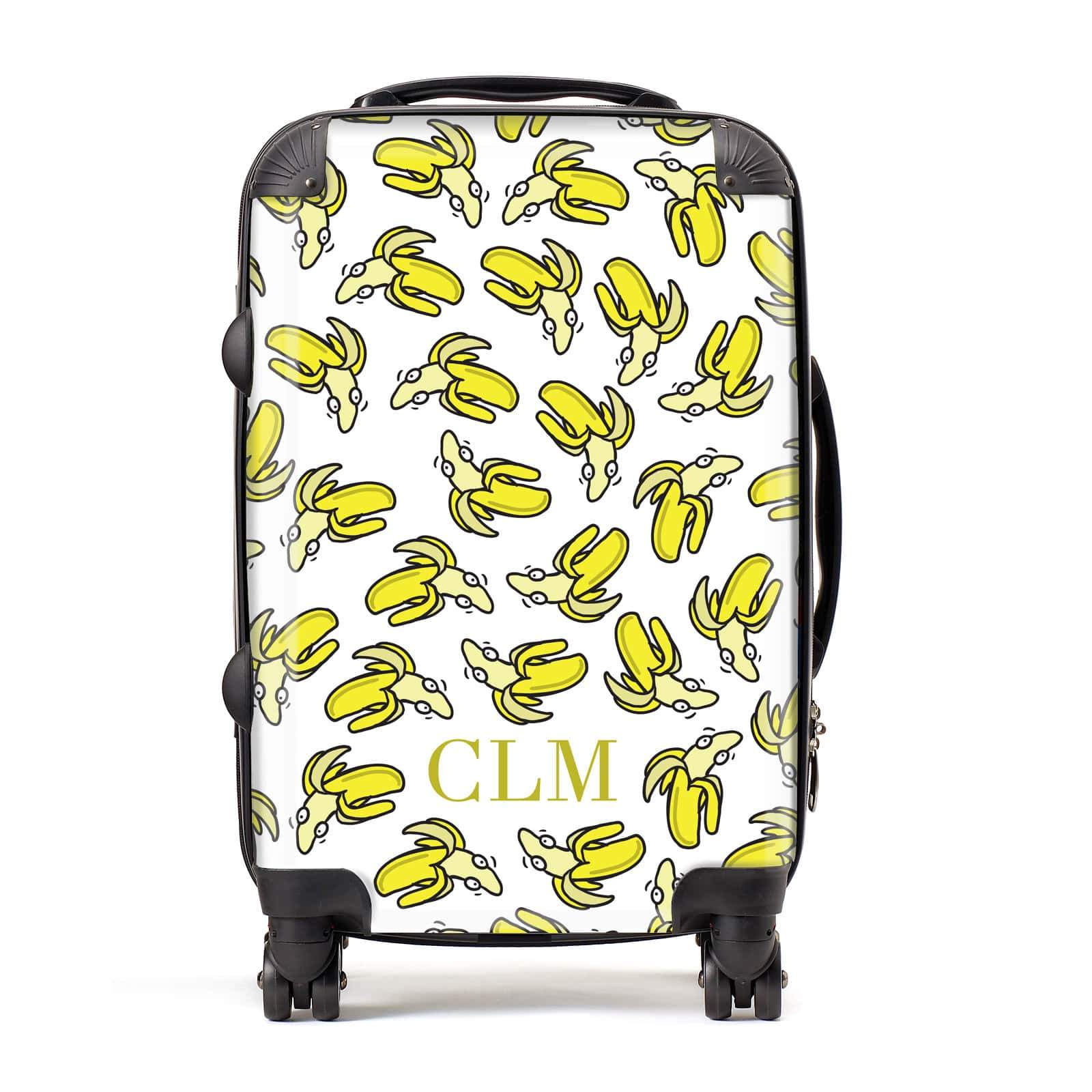 Personalised Banana Initials Suitcase