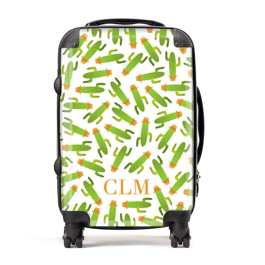 Personalised Cactus Monogram Suitcase
