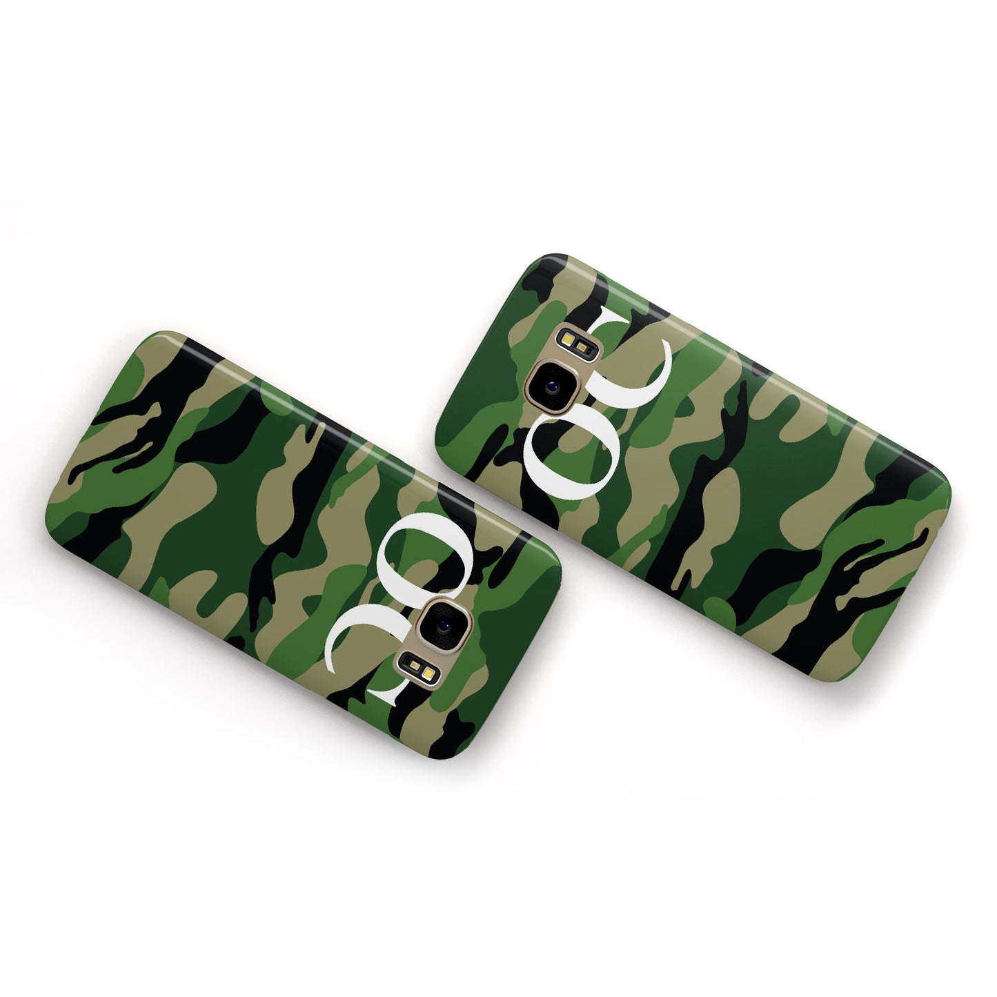 Personalised Camouflage Samsung Galaxy Case Flat Overview