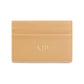 Personalised Caramel Smooth Leather Card Holder