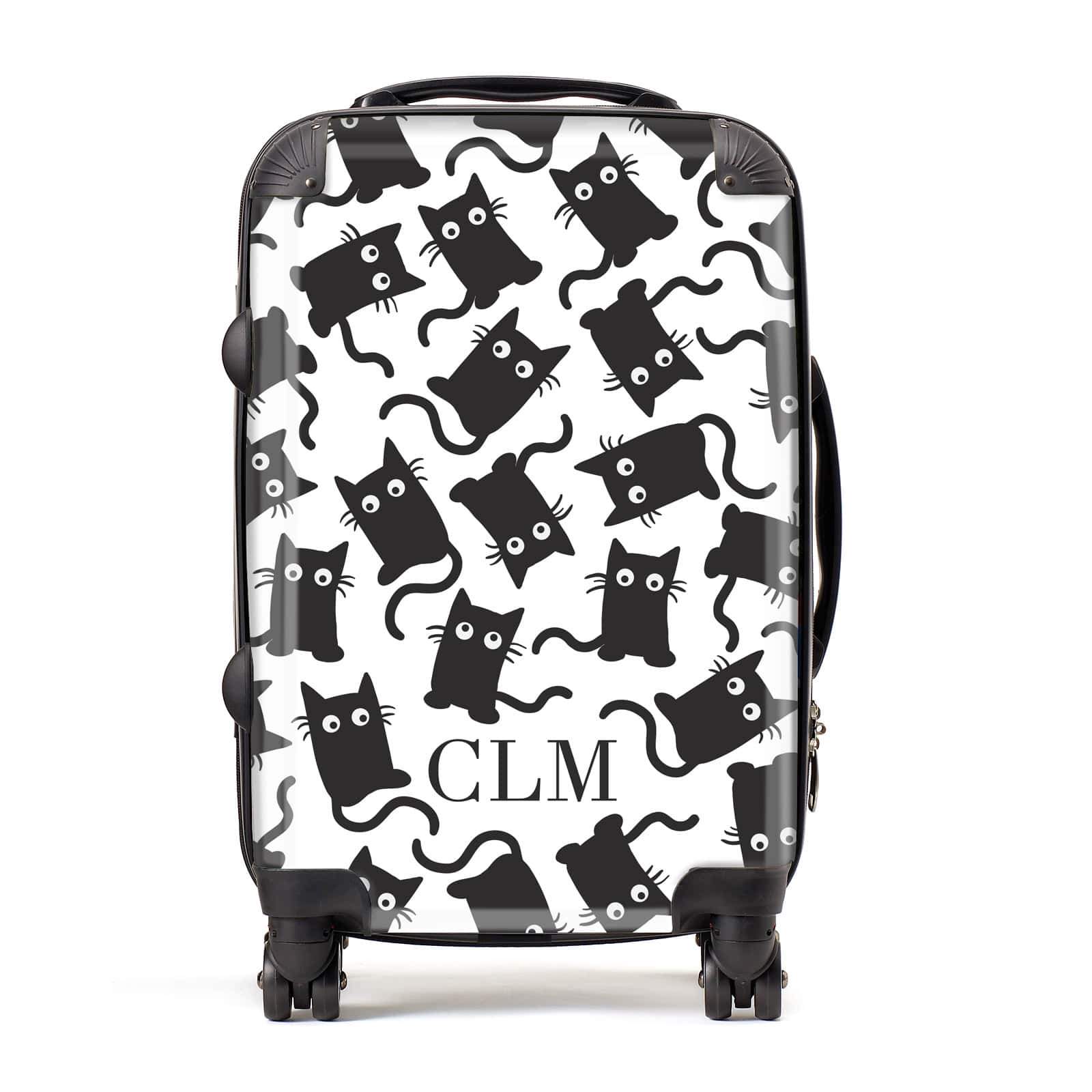 Personalised Cat Initials Suitcase