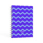 Personalised Chevron 2 Tone A5 Hardcover Notebook Second Side View