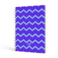 Personalised Chevron 2 Tone A5 Hardcover Notebook Side View