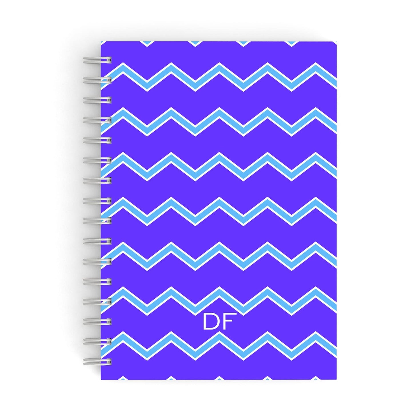 Personalised Chevron 2 Tone A5 Hardcover Notebook