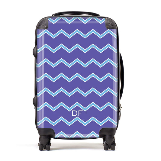 Personalised Chevron 2 Tone Suitcase