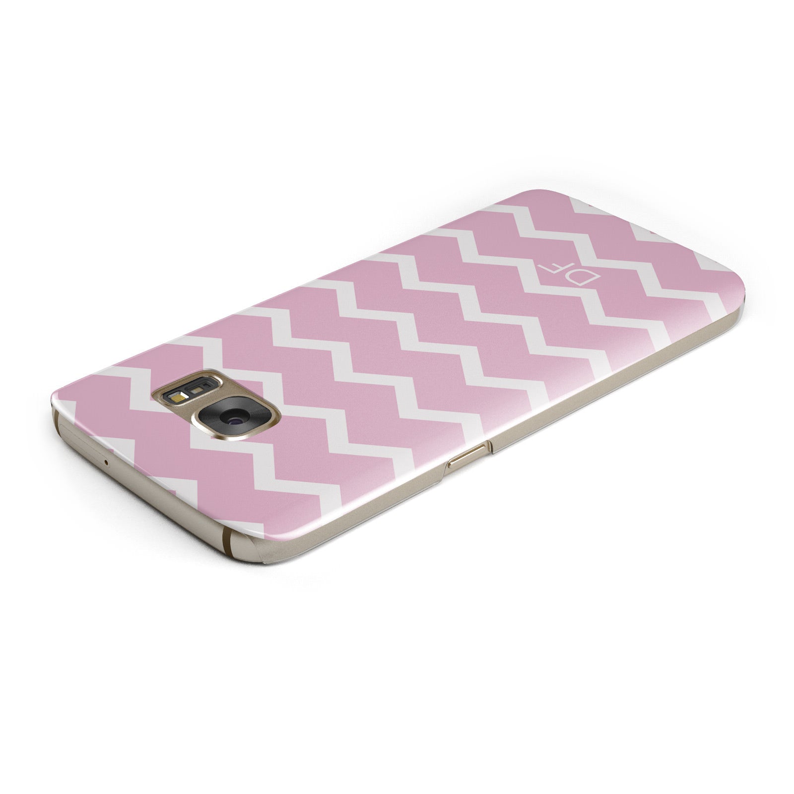 Personalised Chevron Pink Samsung Galaxy Case Top Cutout