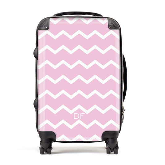 Personalised Chevron Pink Suitcase