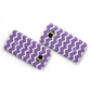 Personalised Chevron Purple Samsung Galaxy Case Flat Overview