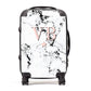 Personalised Coral Initials Star Marble Suitcase