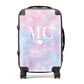 Personalised Cotton Candy Marble Initials Suitcase