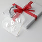 Personalised Couple's Foiled Initials Acrylic Heart in Gift Box