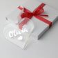 Personalised Name Foiled Acrylic Love Heart in Gift Box