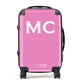 Personalised Hot Pink Initial Suitcase