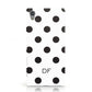 Personalised Initial Black Dots Sony Xperia Case