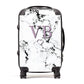 Personalised Initials Love Heart Marble Suitcase