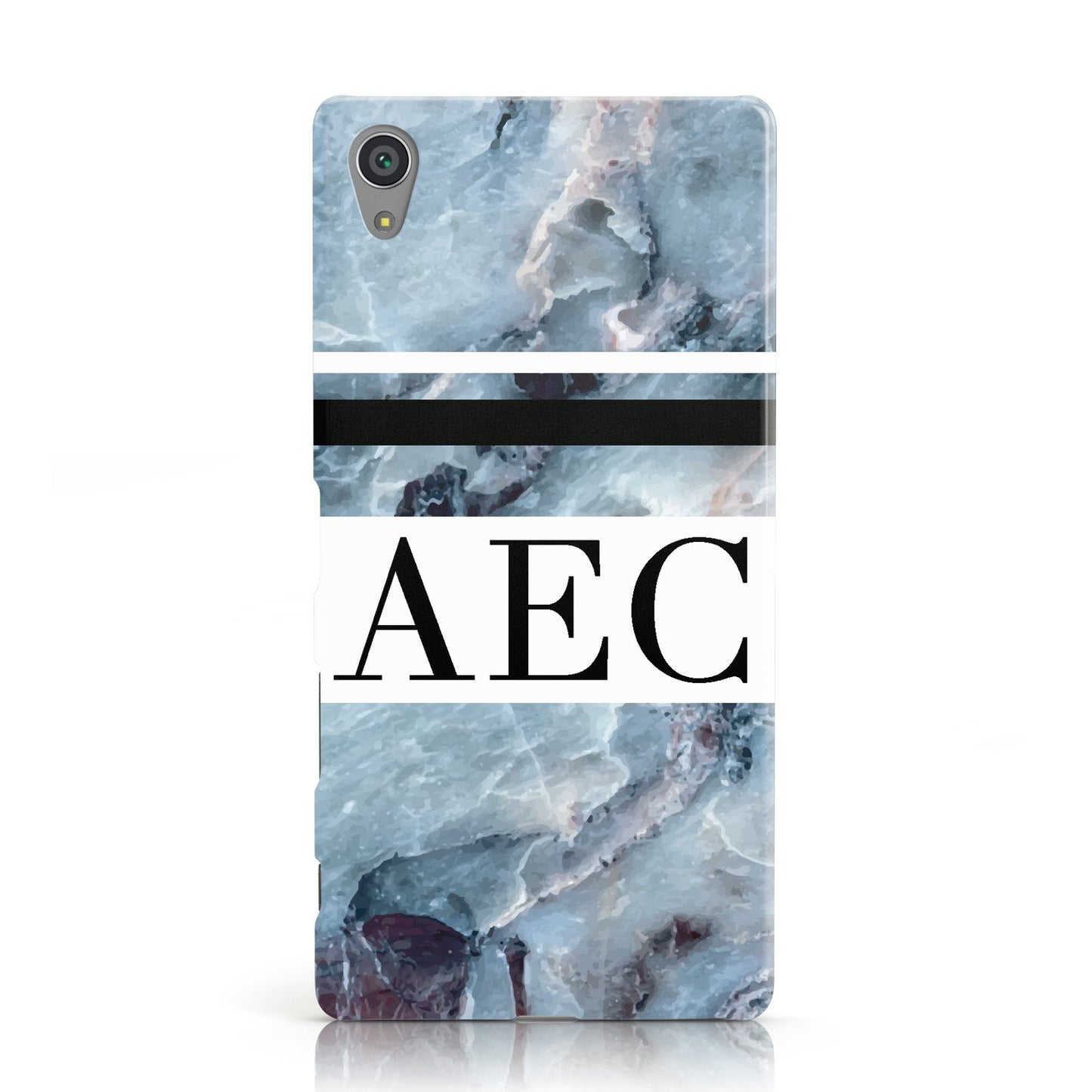 Personalised Initials Marble 9 Sony Xperia Case