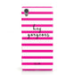 Personalised Initials Pink Striped Sony Xperia Case
