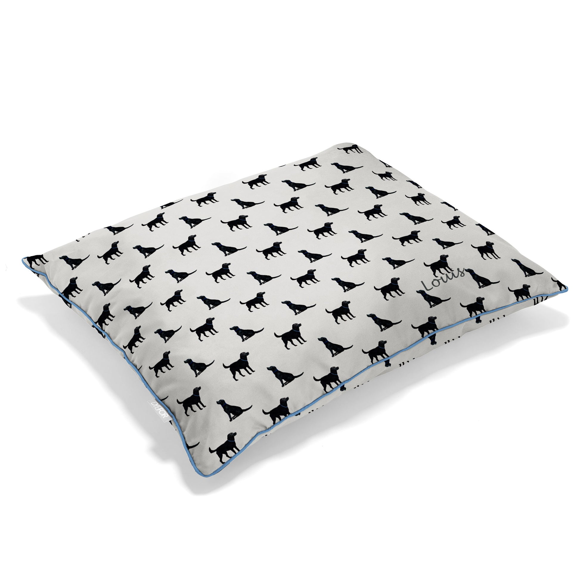 personalised labrador dog pillow bed