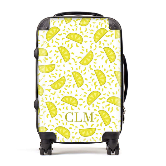 Personalised Lemons Initials Suitcase