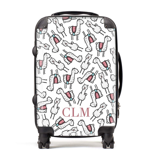 Personalised Llama Initials Suitcase