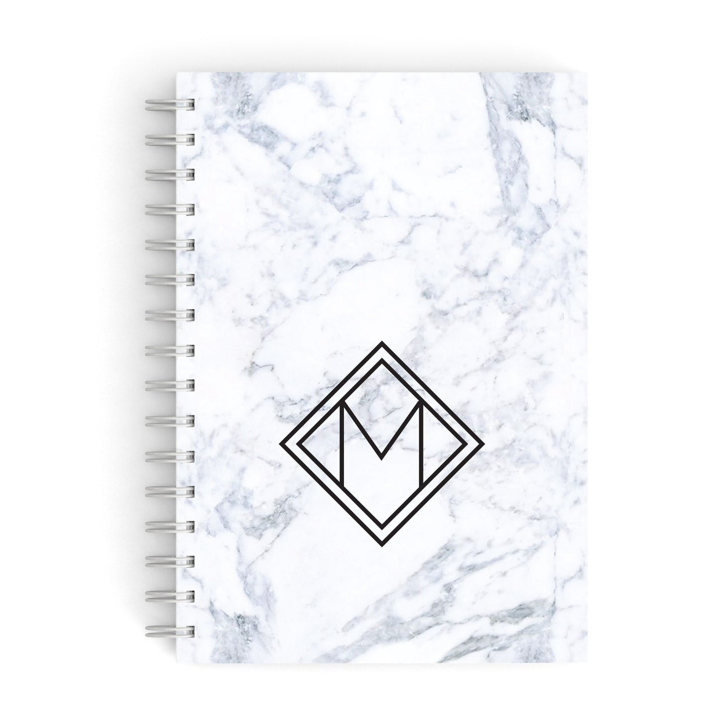 Personalised Marble Customised Initials A5 Hardcover Notebook