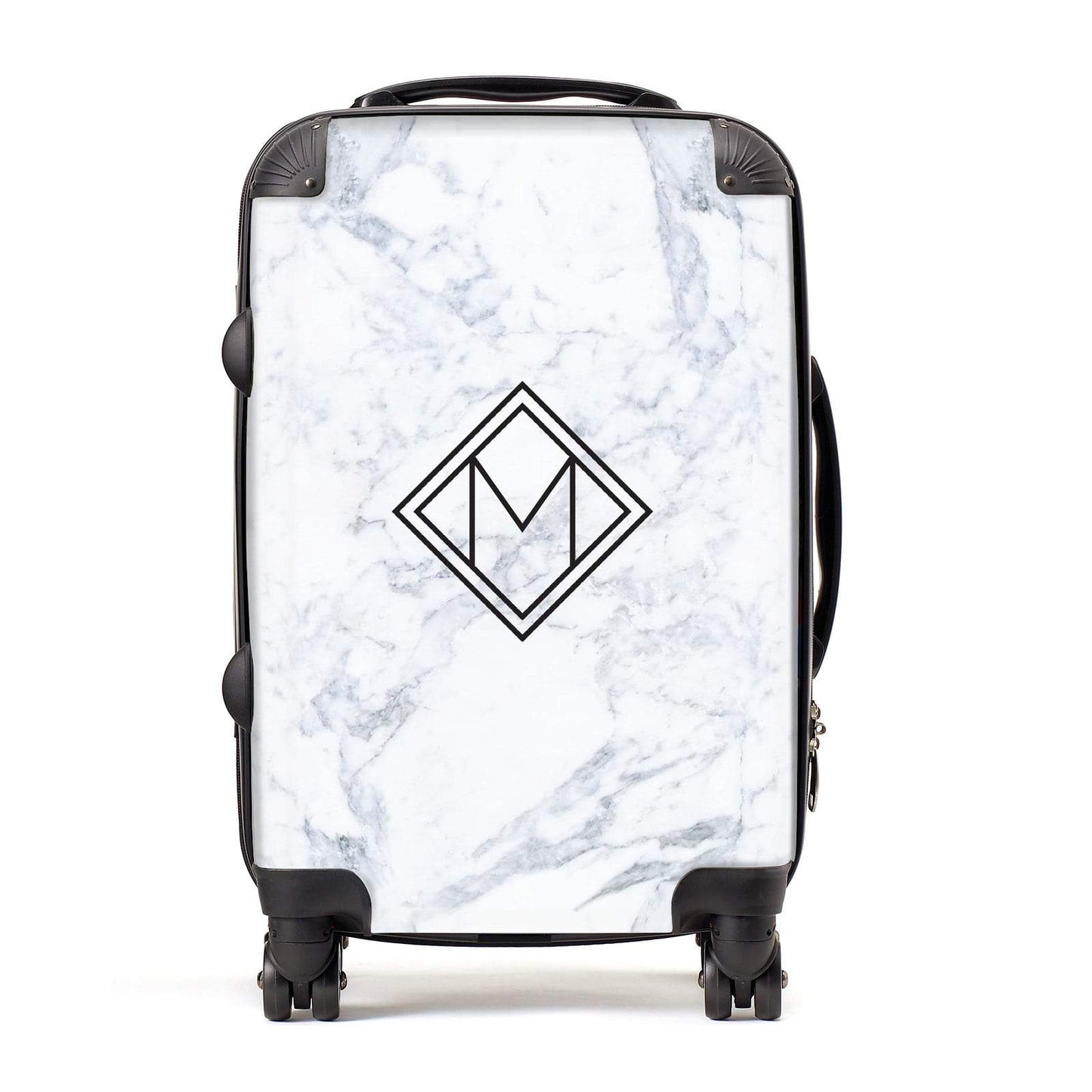 Personalised Marble Customised Initials Suitcase