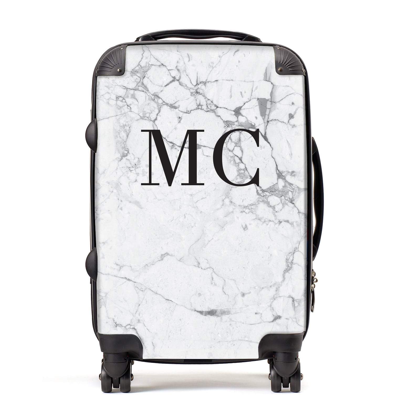 Personalised Marble Initials Suitcase