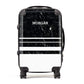 Personalised Marble Stripes Name Initials Suitcase