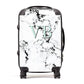 Personalised Mint Monogrammed Heart Marble Suitcase