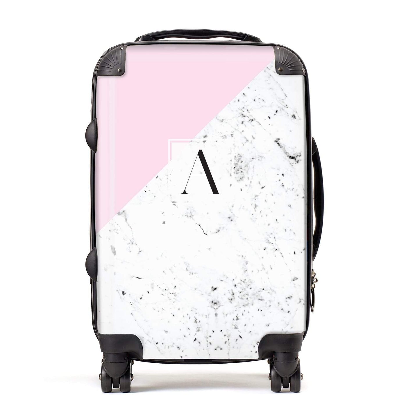 Personalised Monogram Initial Letter Marble Suitcase