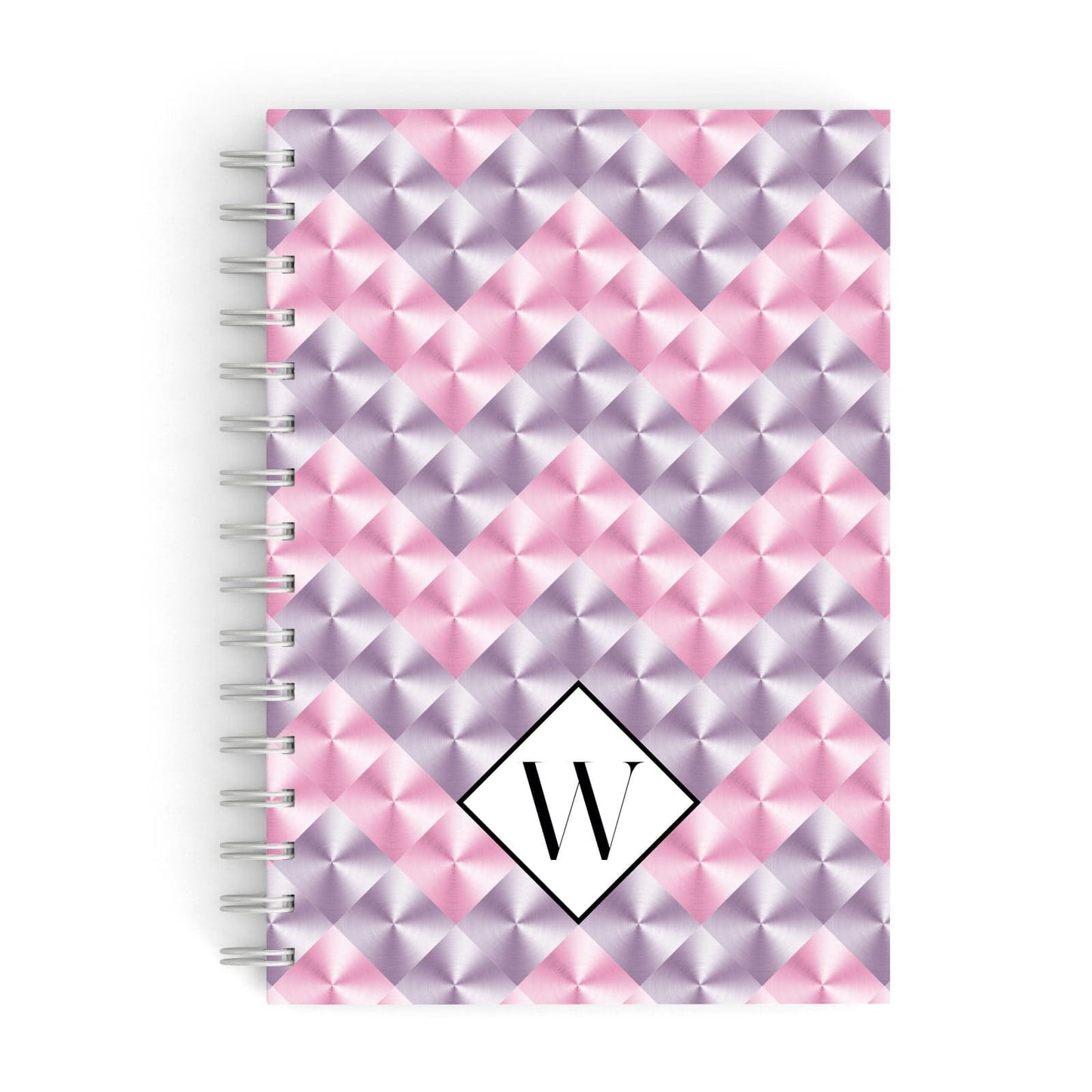 Personalised Mother Of Pearl Monogram Letter A5 Hardcover Notebook