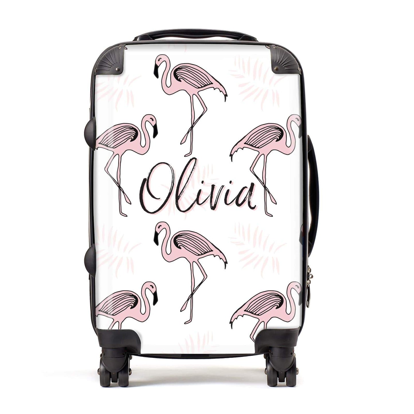 Personalised Name Flamingo Suitcase