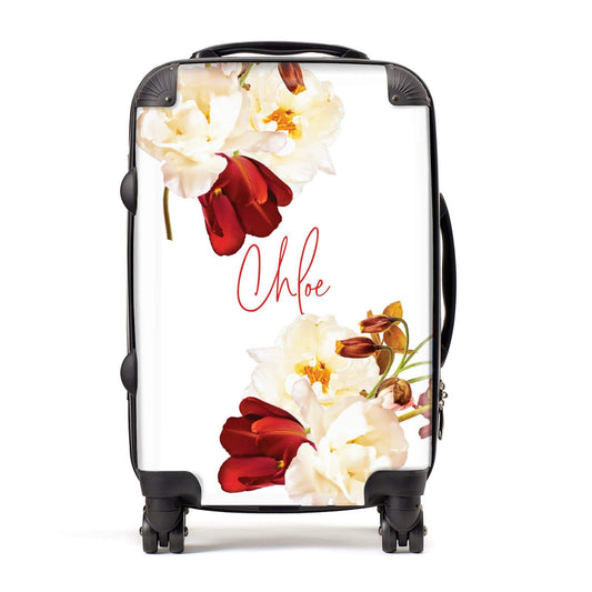 Personalised Name Floral Suitcase