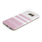 Personalised Name Striped Samsung Galaxy Case Bottom Cutout
