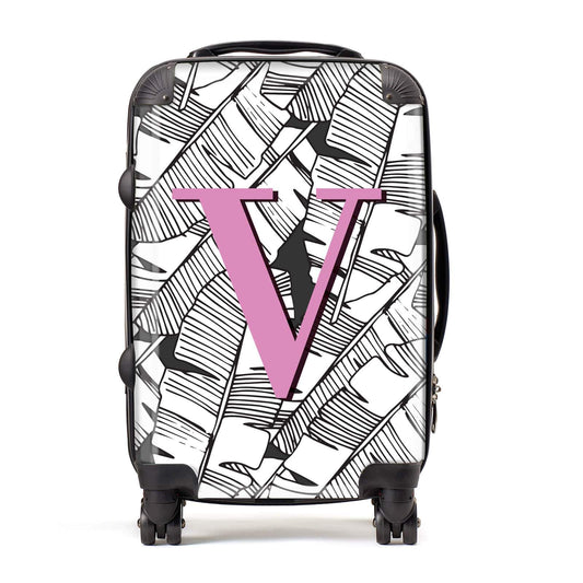 Personalised Palm Leaf Monogram Suitcase