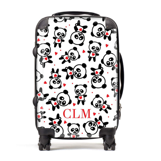 Personalised Panda Initials Suitcase