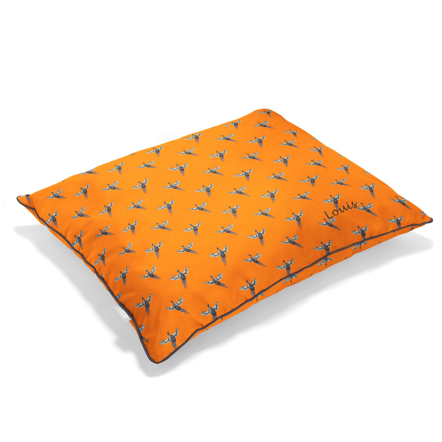 personalised pheasant dog pillow bed