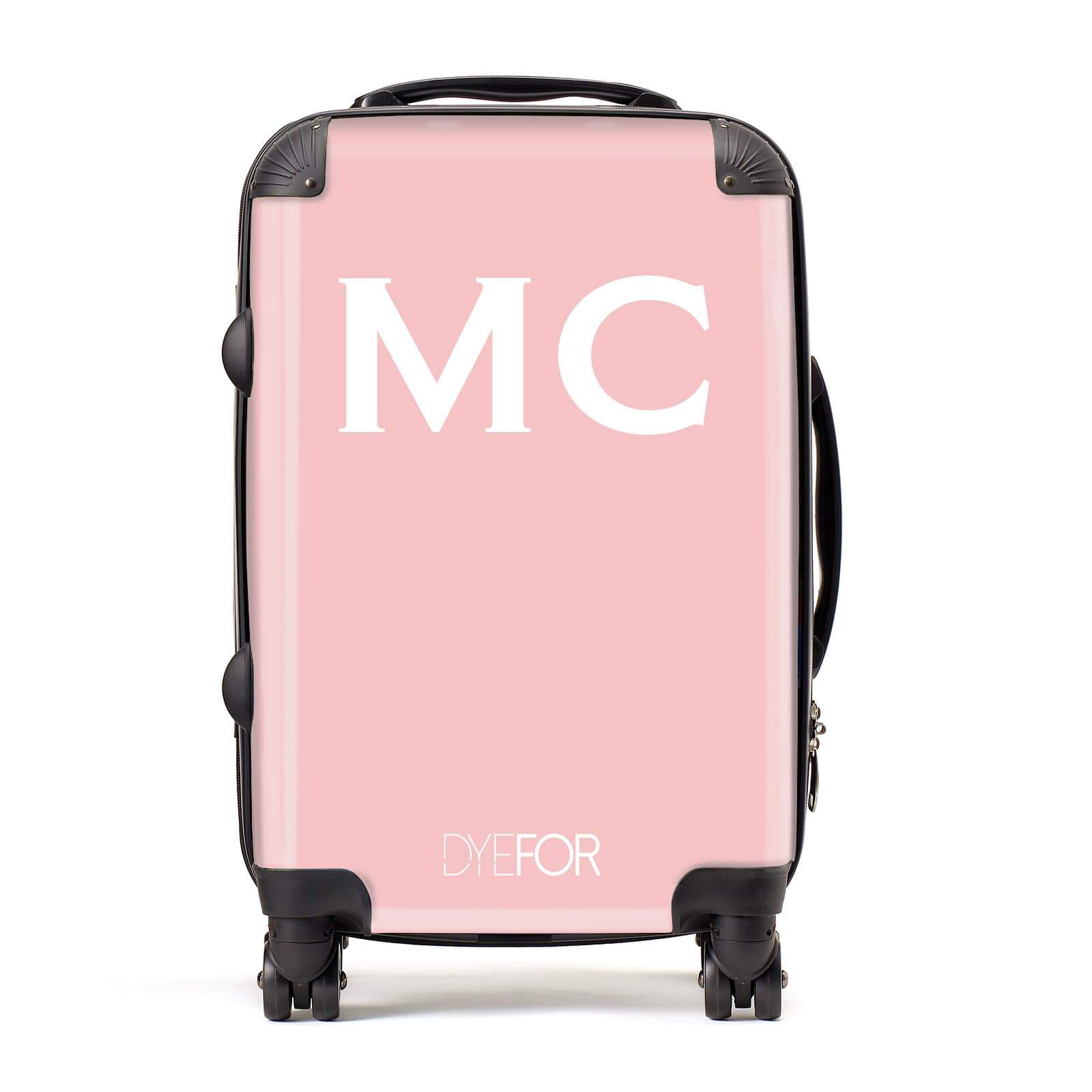 Personalised Pink Initial Suitcase