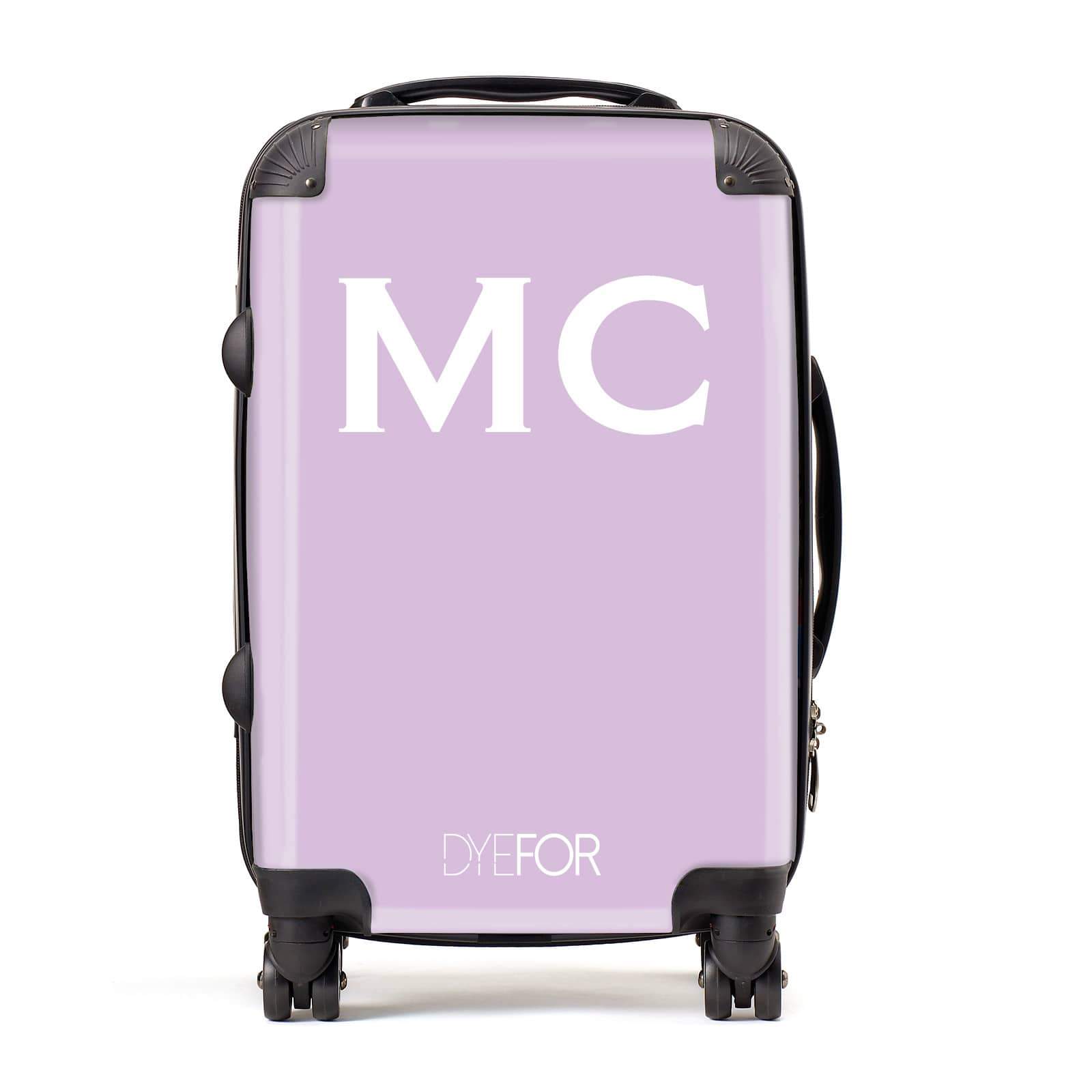 Personalised Purple Initial Suitcase