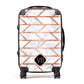 Personalised Rose Gold Faux Marble Initials Suitcase