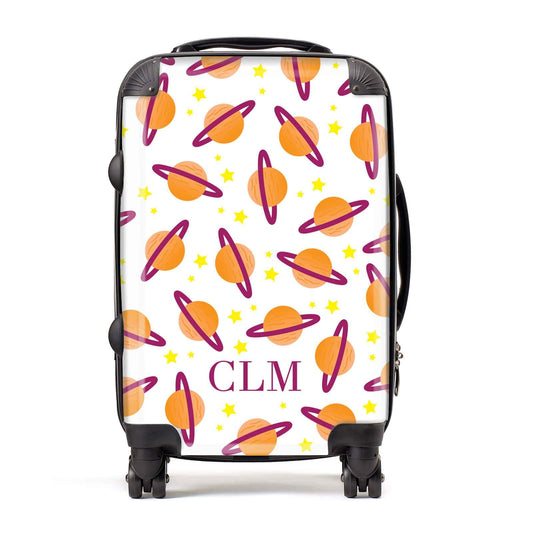 Personalised Saturn Initials Suitcase