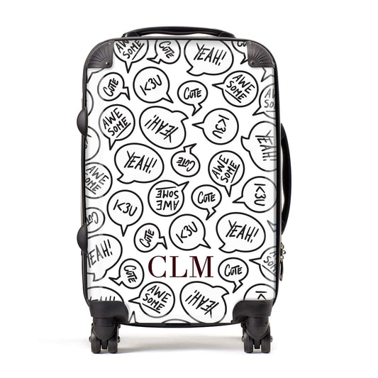 Personalised Sayings With Initials Suitcase