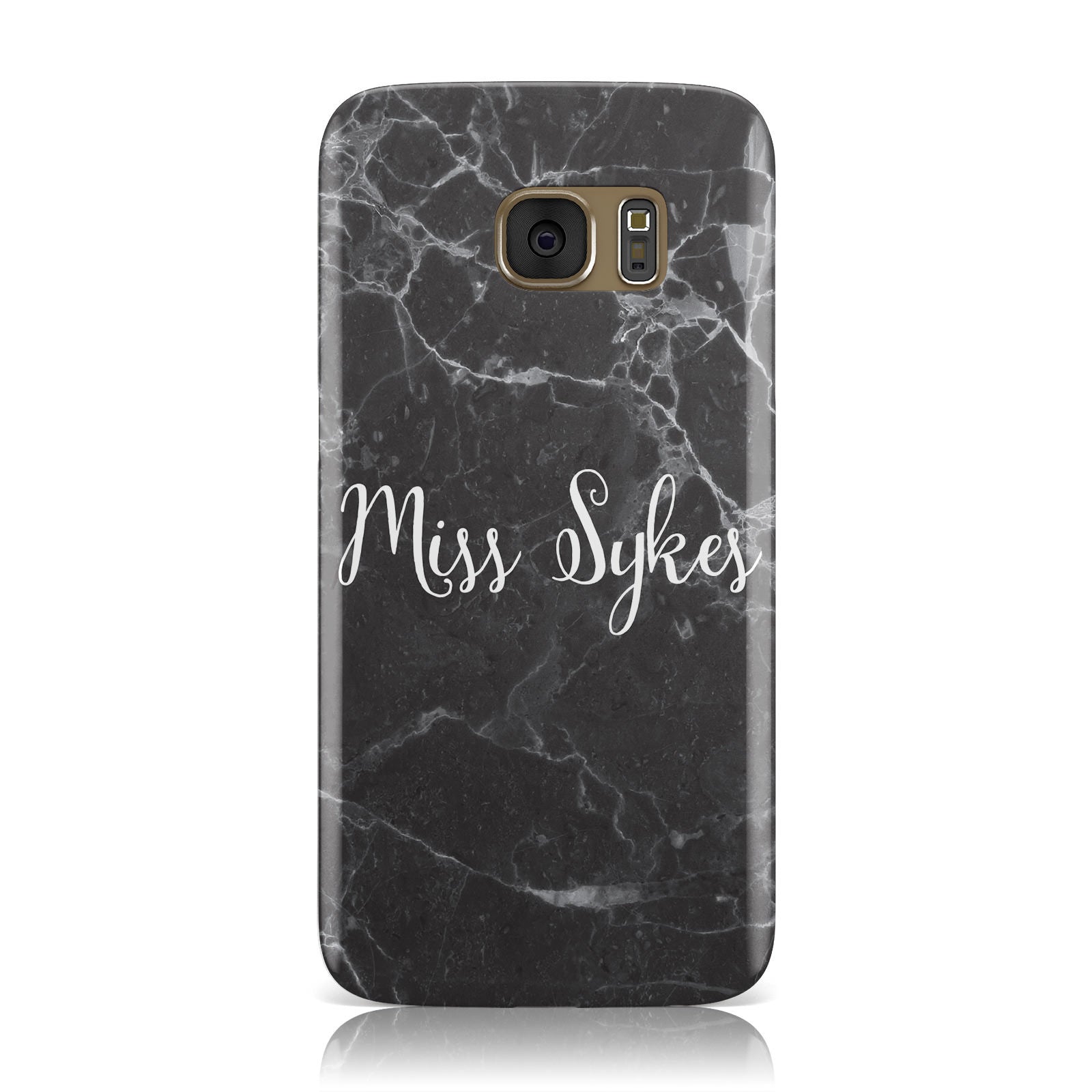Personalised Surname Marble Samsung Galaxy Case