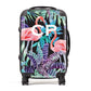 Personalised Tropical Leaves & Flamingos Suitcase