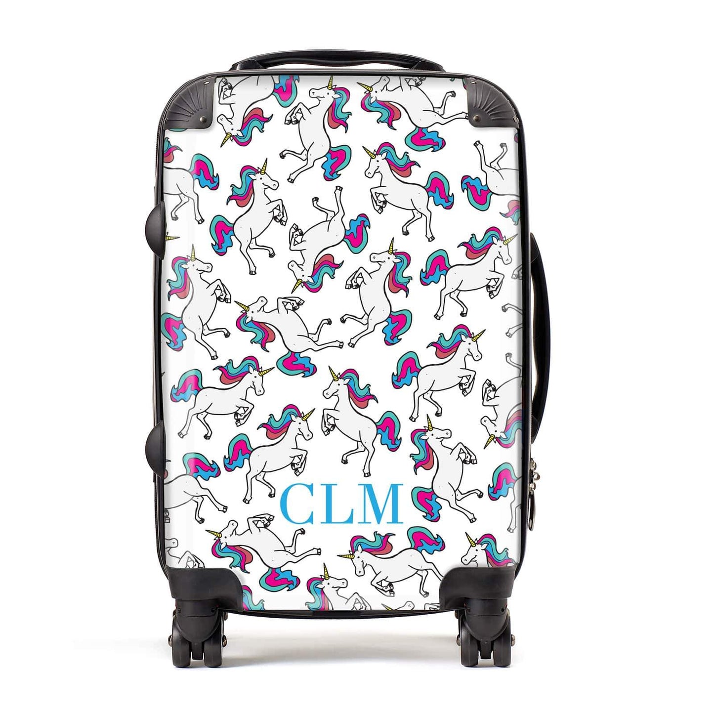 Personalised Unicorn Monogrammed Suitcase