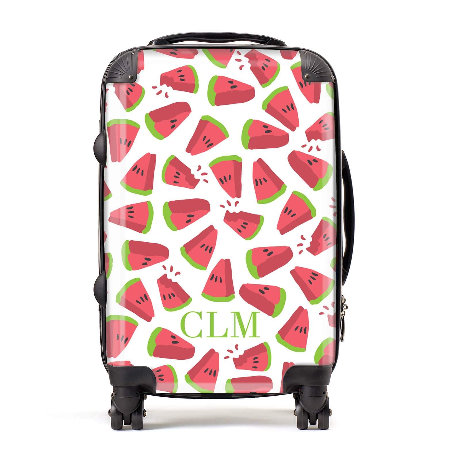 Personalised Watermelon Monogram Suitcase