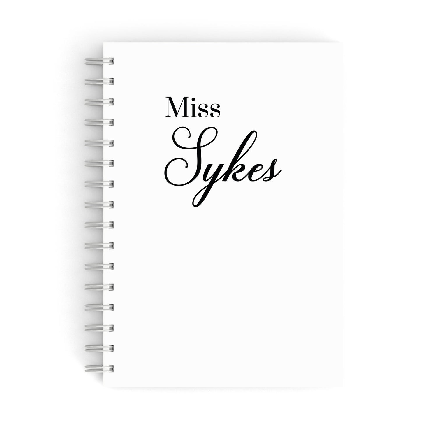 Personalised Wedding Name Miss A5 Hardcover Notebook