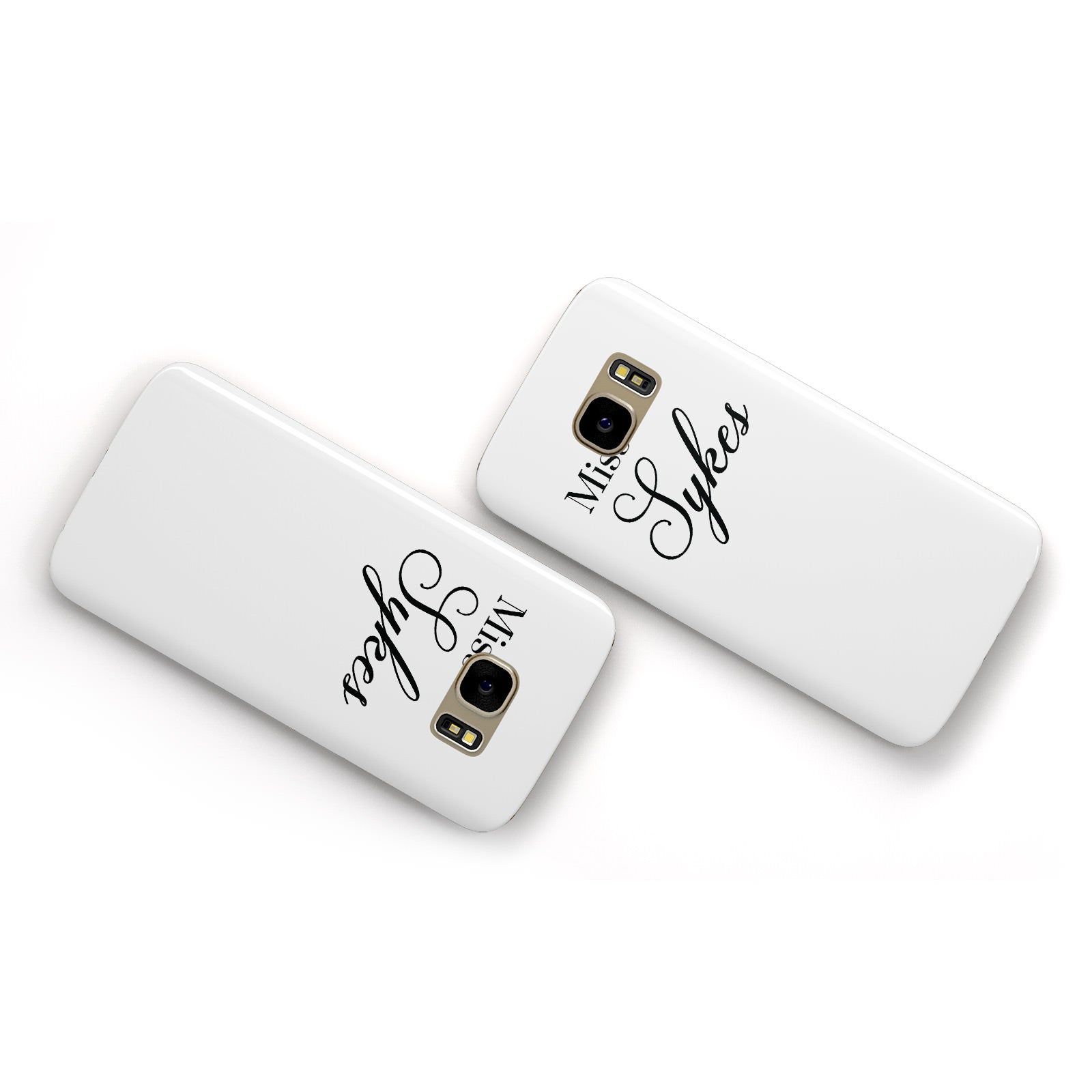 Personalised Wedding Name Miss Samsung Galaxy Case Flat Overview